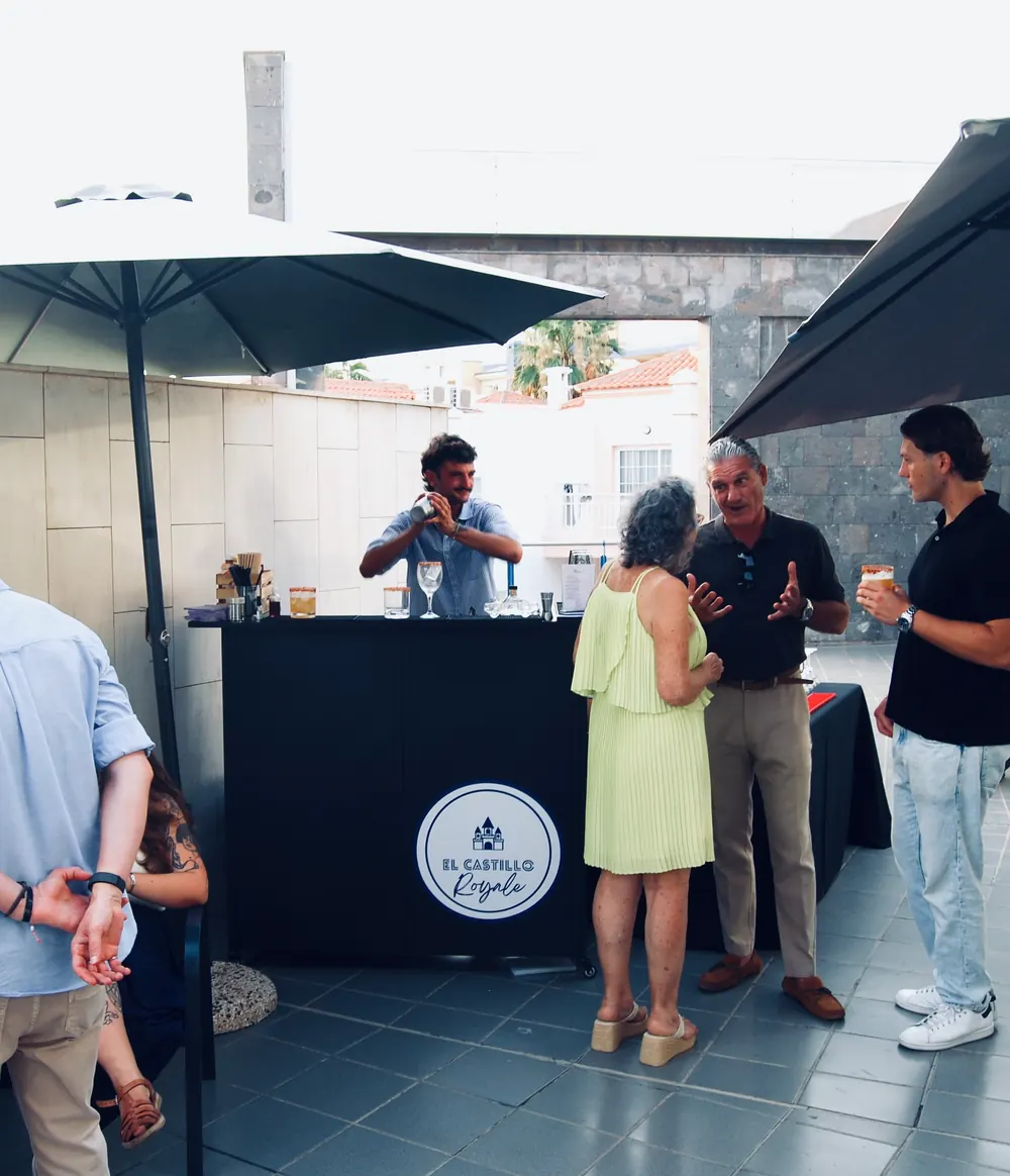 The El Castillo Royale bar at its first event, the launch of a coworking in Tenerife